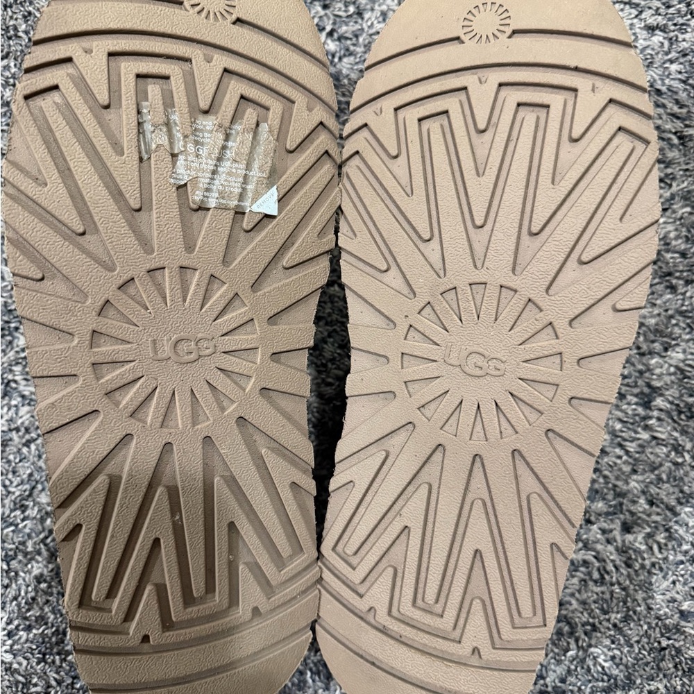 UGG Brown Slip-Ons with Red Accents - Picture 3 of 5